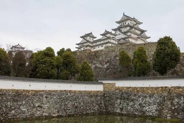 stock image the himeji white castle is famous and beautiful in japan