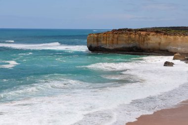 Manzara ve deniz manzarası. Londra Köprüsü 'nün yeri güzel. Büyük Okyanus Yolu Avustralya' nın manzarası güzel.