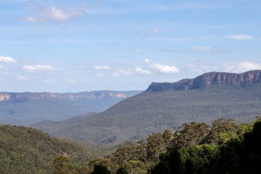 Avustralya 'daki Blue Mountain' daki milli parkın manzarası