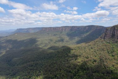 Avustralya 'daki Blue Mountain' daki milli parkın manzarası