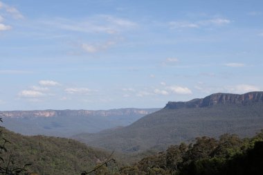 Avustralya 'daki Blue Mountain' daki milli parkın manzarası