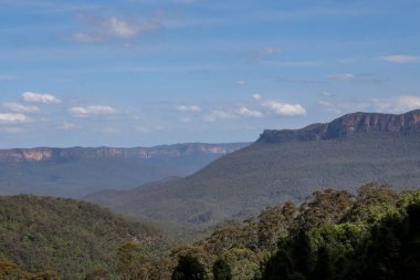 Avustralya 'daki Blue Mountain' daki milli parkın manzarası