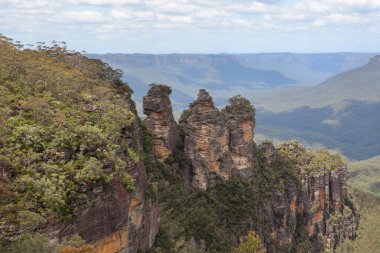 Avustralya 'daki Blue Mountain' daki milli parkın manzarası