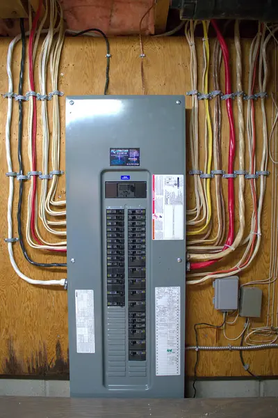 Elektrik kutusu ve elektrik kabloları 