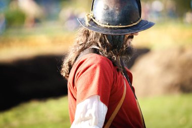 Groenlo, Gelderland / Hollanda - 10-26-2024: Grolle Savaşı (Felemenkçe: Slag om Grolle). 1627 'de Hollanda Ayaklanması sırasında Achterhoek' te güçlendirilmiş sınır kasabası Groenlo 'nun (eski adıyla Grolor Grolle) tarihi yeniden canlandırması