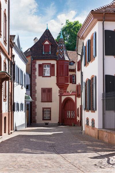 City Street in a Sunny Day in Basel