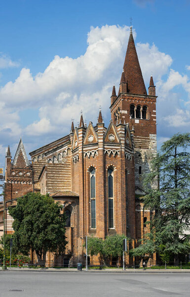 Catholic Church of San Fermo Maggiore in Verona, Italy