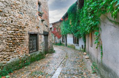 Ortaçağ şehri Perouges Fransa