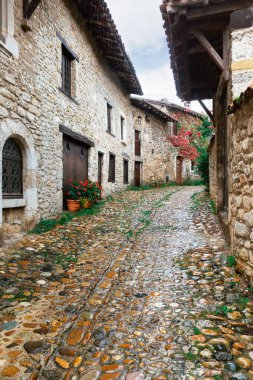 Ortaçağ şehri Perouges Fransa