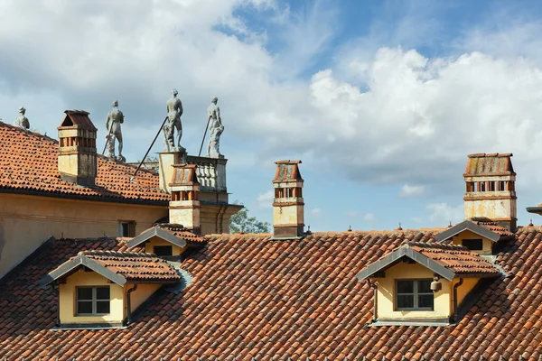 beautiful roof of Villa della Regina in Italy