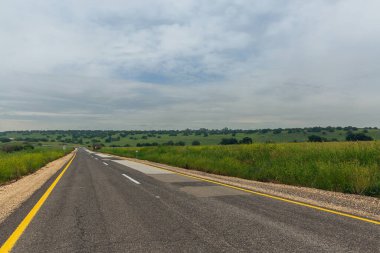 İsrail 'in Golan Tepelerinde güzel bir yol