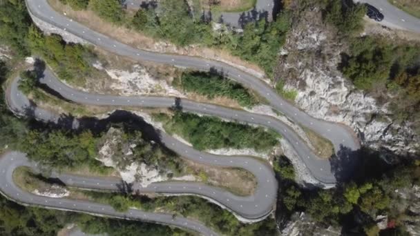 Imágenes Aéreas Dron Montvernier Lace Mountain Road Francia — Vídeos de Stock
