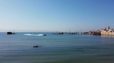 İsrail 'in Akdeniz kıyısındaki Acre (Acco) kentinin hava görüntüsü