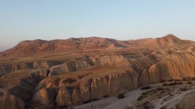 İsrail 'in Negev çölündeki bir Nahal Og insansız hava aracının hava fotoğrafçılığı.