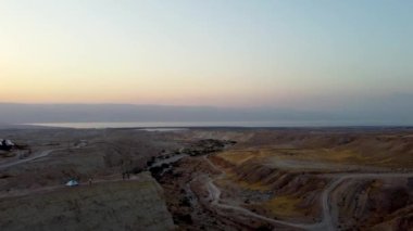 İsrail 'in Negev çölündeki bir Nahal Og insansız hava aracının hava fotoğrafçılığı.