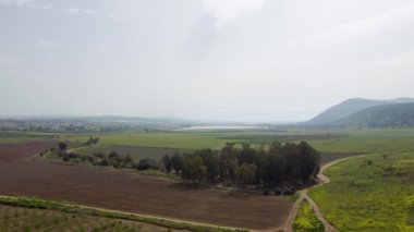 İHA HaGilboa Reserve Israel 'den hava fotoğrafçılığı