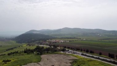 İHA HaGilboa Reserve Israel 'den hava fotoğrafçılığı