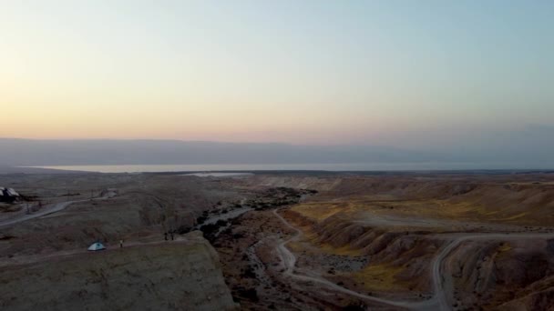 Fotografia Aérea Drone Nahal Deserto Negev Israel — Vídeo de Stock