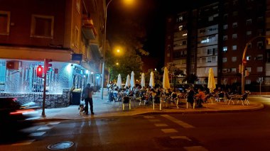 Madrid, İspanya - 16 Haziran 2022: Madrid Şehir Bölgeleri