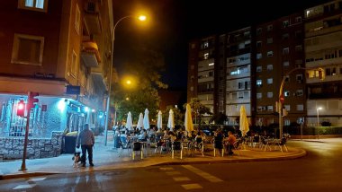 Madrid, İspanya - 16 Haziran 2022: Madrid Şehir Bölgeleri