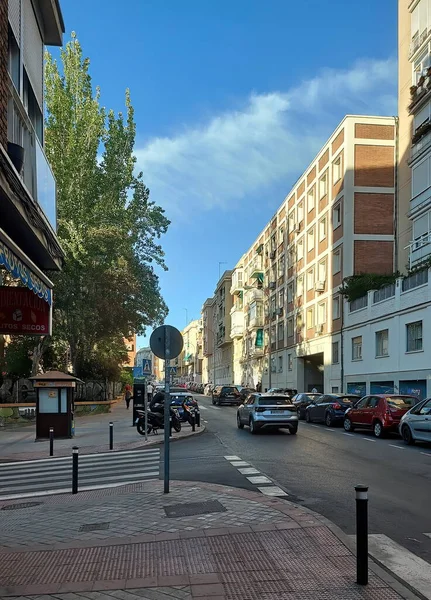Madrid Spanyolország Június 2022 Barrio Concepcion Kerület Madridban Lakóházak Emberek — Stock Fotó