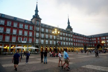         Madrid, İspanya - 1 Haziran 2022: Madrid Plaza Belediye Başkanı, İspanya                       