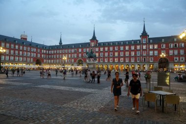         Madrid, İspanya - 1 Haziran 2022: Madrid Plaza Belediye Başkanı, İspanya                       