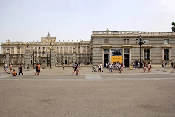 Μαδρίτη Ισπανία Ιουνίου 2022 Βασιλικό Παλάτι Στη Μαδρίτη Μια Όμορφη — Φωτογραφία Αρχείου