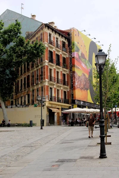 Madrid Spanje Juni 2022 Straatbeeld Van Madrid Mensen Madrid Stadsgezichten — Stockfoto