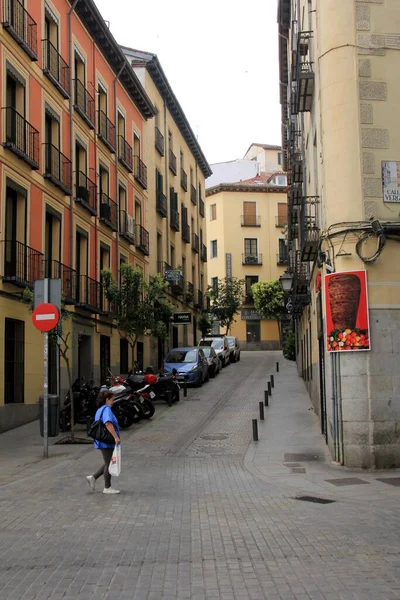 Μαδρίτη Ισπανία Ιουνίου 2022 Σκηνή Δρόμου Μαδρίτης Άνθρωποι Στη Μαδρίτη — Φωτογραφία Αρχείου
