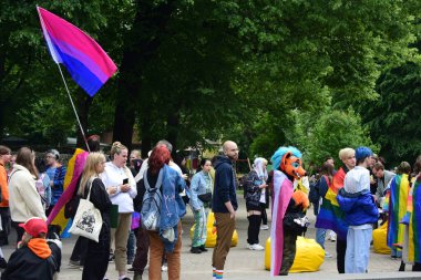Riga, Letonya - Haziran 03, 2023: Riga Pride 2023 Mart 