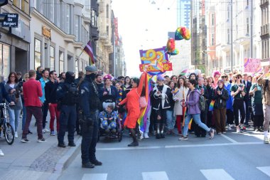 Riga, Letonya - Haziran 03, 2023: Riga Pride 2023 Mart 