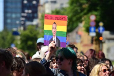 Riga, Letonya - Haziran 03, 2023: Riga Pride 2023 Mart 