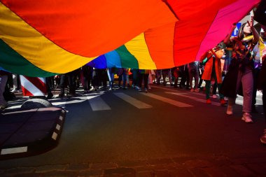 Riga, Letonya - Haziran 03, 2023: Riga Pride 2023 Mart 