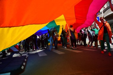 Riga, Letonya - Haziran 03, 2023: Riga Pride 2023 Mart 