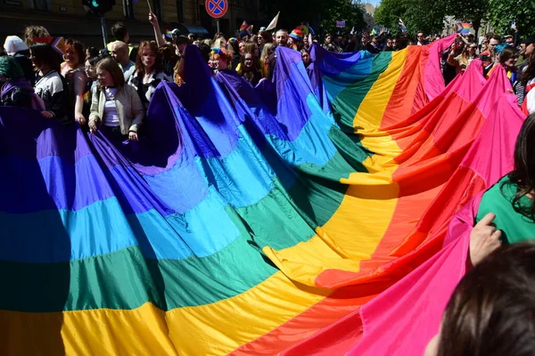 Riga Letonia Junio 2023 Riga Pride 2023 Marzo Todos Somos — Foto de Stock