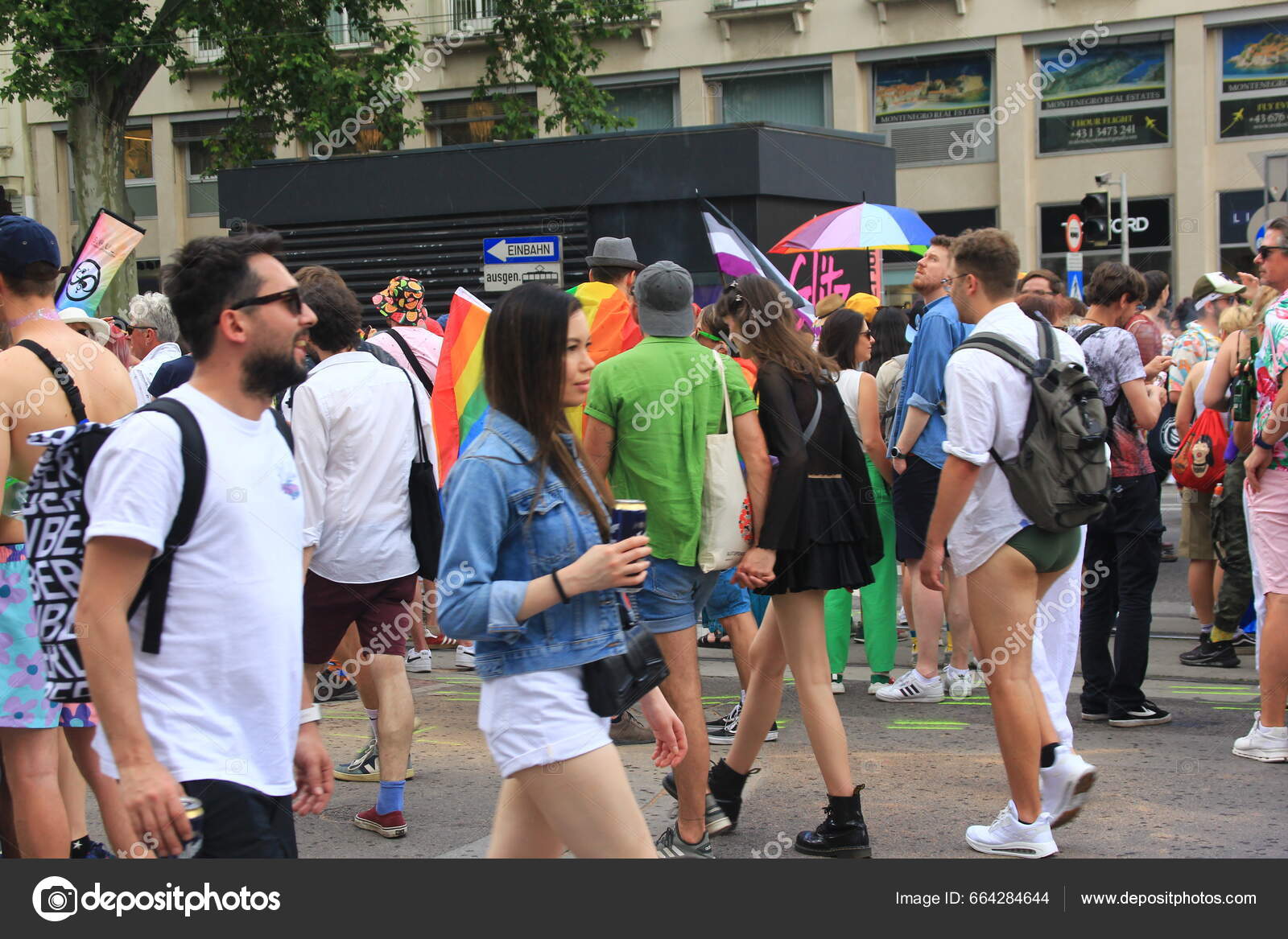 Vienna Austria June 2023 Vienna Pride Parade Pride 2023 Parade Stock