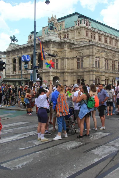 Viena Austria Junio 2023 Desfile Del Orgullo Viena Desfile Del — Foto de Stock