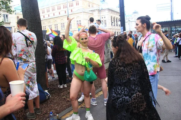 Vienna Austria Giugno 2023 Vienna Pride Parade Sfilata Dell Orgoglio — Foto Stock