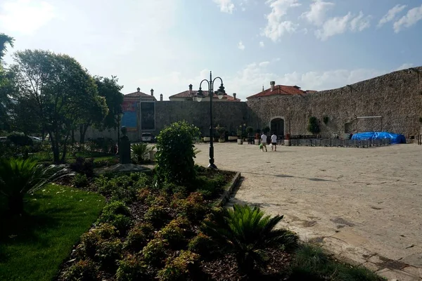 Budva Montenegro Haziran 2023 Karadağ Eski Budva Kentinin Ortaçağ Kale — Stok fotoğraf
