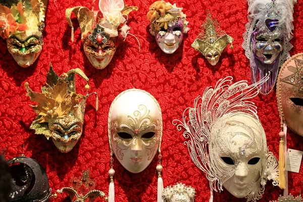 Shkodra Albanien Juni 2023 Venice Art Mask Factory Die Maskenausstellung — Stockfoto