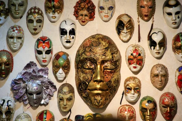 Shkodra Albanien Juni 2023 Venice Art Mask Factory Die Maskenausstellung — Stockfoto