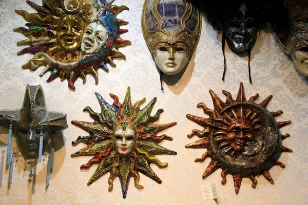 Shkodra Albania June 2023 Venice Art Mask Factory Mask Exhibit — Stock Photo, Image