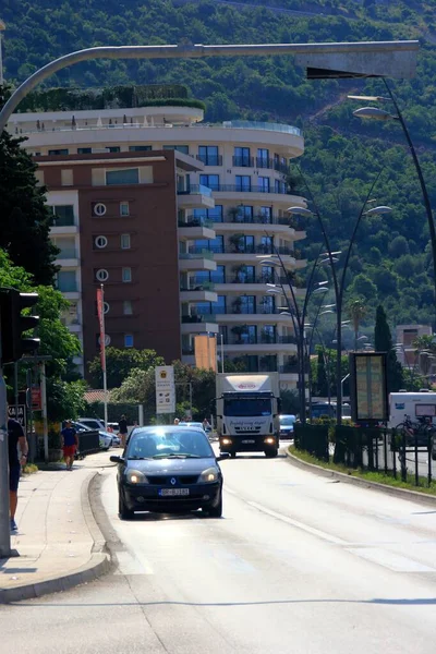 Budva Montenegro Junio 2023 Calles Casas Vistas Budva Durante Verano — Foto de Stock