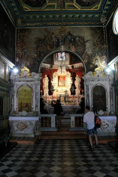 Perast Muntenegru Iunie 2023 Biserica Maicii Domnului Stâncilor Insula Sfântul — Fotografie, imagine de stoc