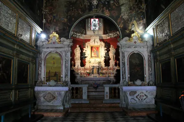 Perast Černá Hora Června 2023 Kostel Panny Marie Skal Ostrově — Stock fotografie