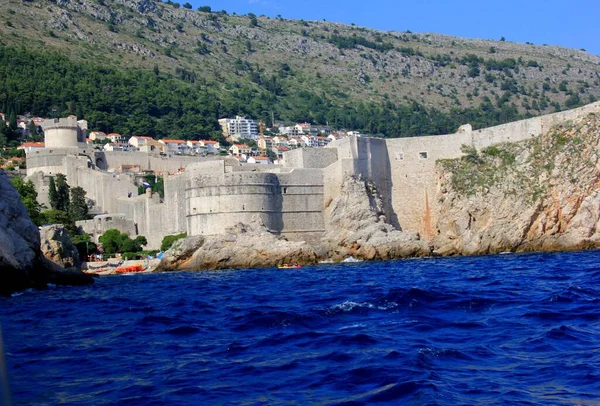 Lokrum Adriatiska Havet Nära Dubrovnik Kroatien Vackert Blått Vatten Adriatiska — Stockfoto