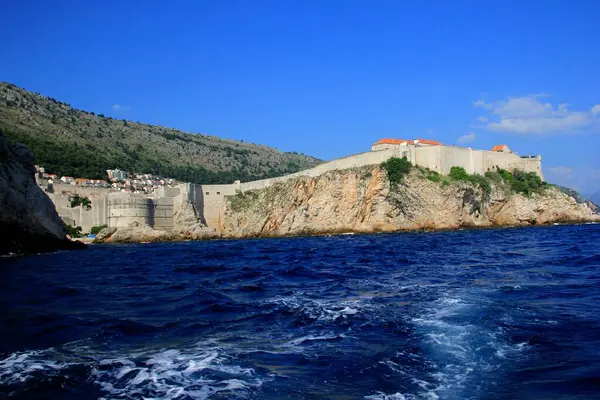 Isla Lokrum Mar Adriático Cerca Dubrovnik Croacia Hermosa Agua Azul —  Fotos de Stock