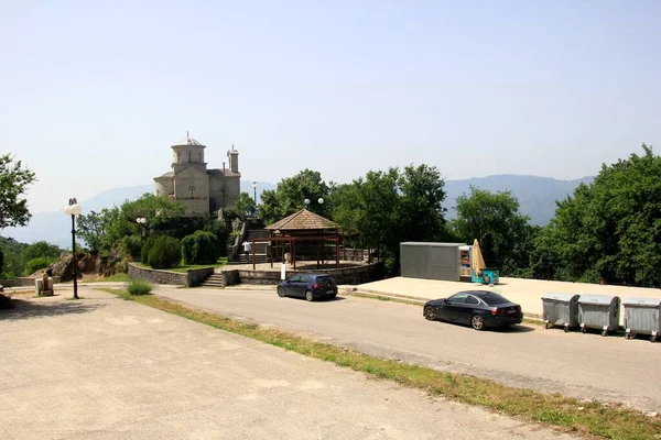 Ostrog Montenegro Junio 2023 Iglesia San Estanko Mártir Monasterio Ostrog —  Fotos de Stock