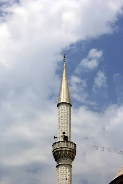 Shkoder Albánie Června 2023 Xhamia Madhe Mešita Ebu Beker Shkoderu — Stock fotografie